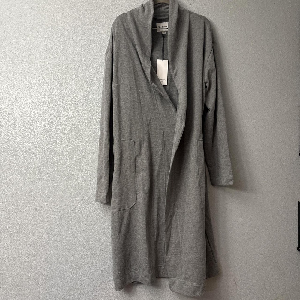 Goodfellow & Co Grey Cotton Robe with Pockets